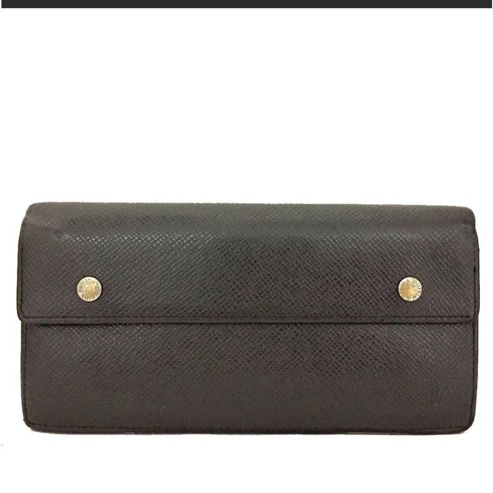Louis Vuitton Taiga Porte feiulle Accordion Leather Bifold Long Wallet /1A5827